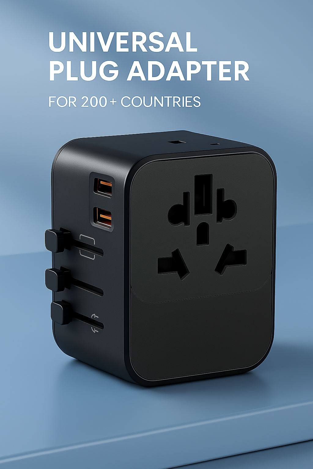 Universal Power Adapter for 200+ Countries